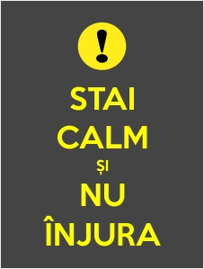 Sticker "Stai calm si nu injura"-0